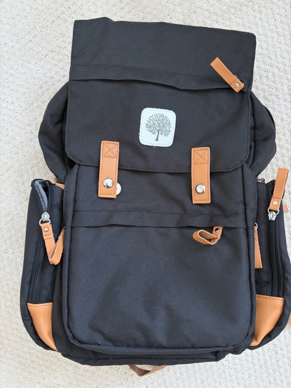 Parker Baby Co. Large Diaper Backpack Birch Bag